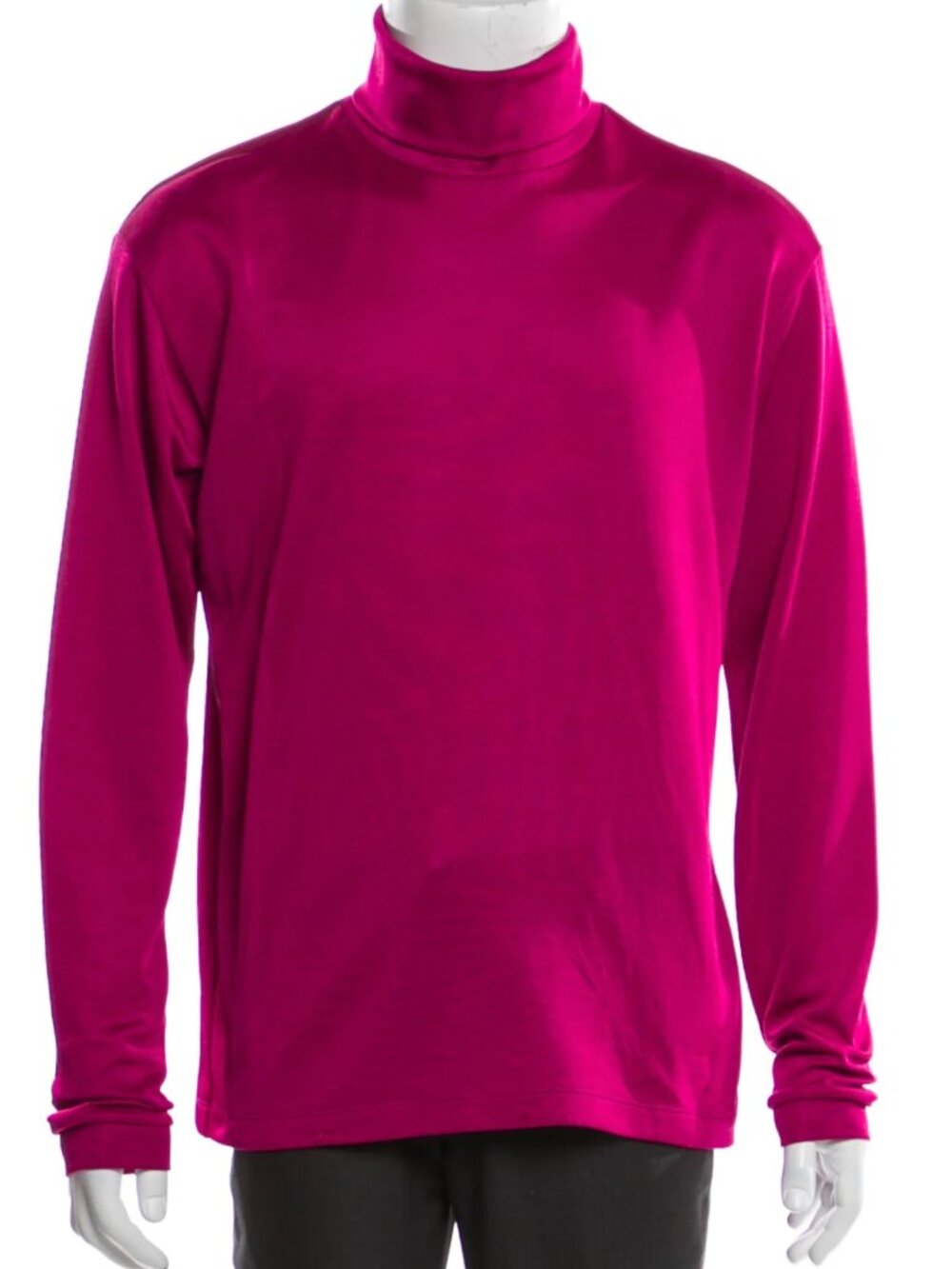 Issey Miyake pink turtleneck long sleeve pullover